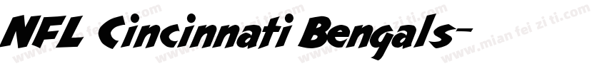 NFL Cincinnati Bengals字体转换